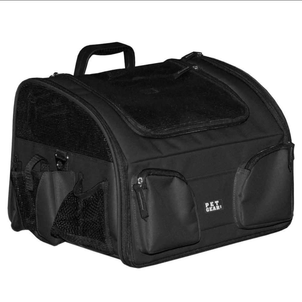 NWT Pet Pet Gear Bike Basket 3-in-1 Car Seat / Carrier / Bike Basket Black 14"